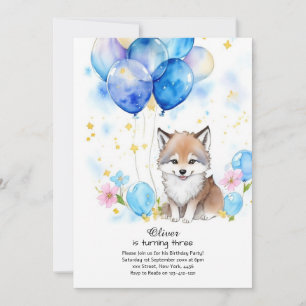 Invitation à l'anniversaire du loup