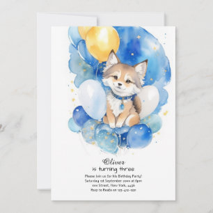 Invitation à l'anniversaire du loup