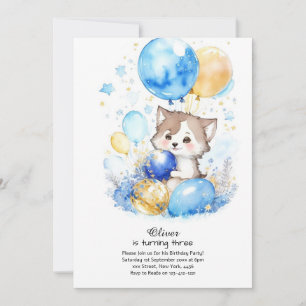 Invitation à l'anniversaire du loup
