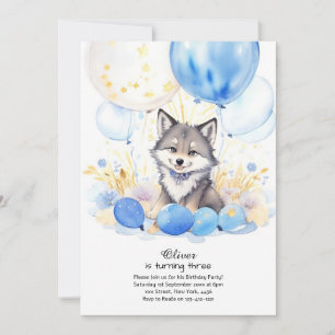 Invitation à l'anniversaire du loup