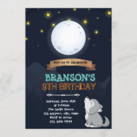 Invitation à l'anniversaire du loup de lune