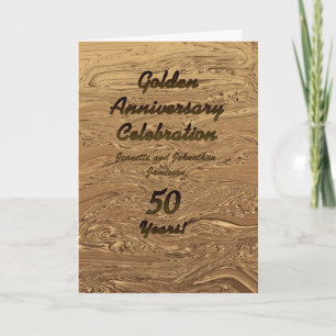 Invitation à l'anniversaire du Mariage d'or 50 ans