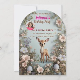 Invitation à l'anniversaire du Petit Cerf tacheté 