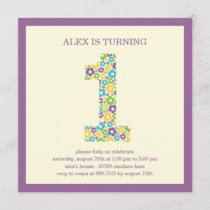 Invitation à l'anniversaire du premier anniversair