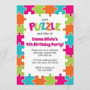 Invitation à l'anniversaire du Puzzle Puzzle Part