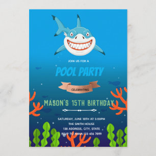 Invitation à l'anniversaire du requin mou