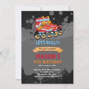 Invitation à l'anniversaire du thème de la roulett