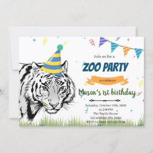 Invitation à l'anniversaire du tigre