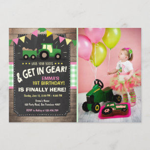 Invitations Faire Part Cartes Anniversaire Tracteur Zazzle Ch