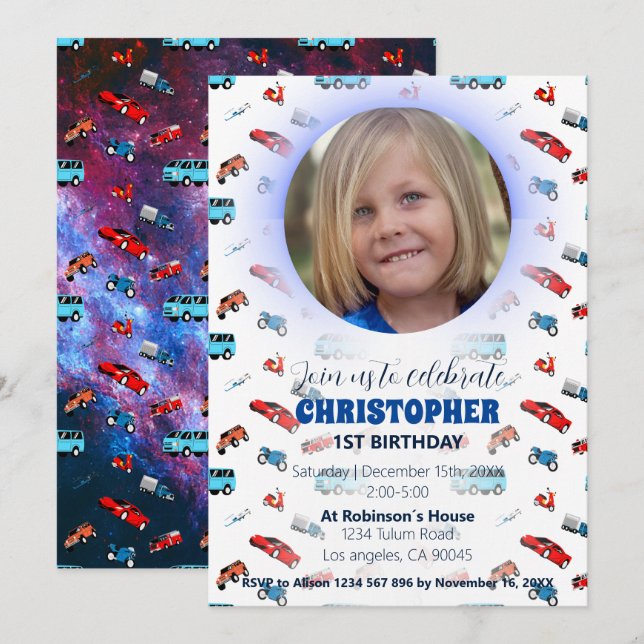 Invitation à l'anniversaire du transport urbain (Devant / Derrière)