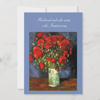 Invitation à l'anniversaire. Vase avec des papillo