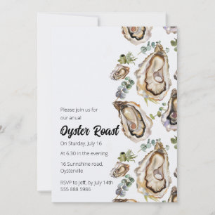 Invitation à l'aquarelle Oyster Roast