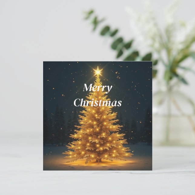 Invitation à l'arbre de Noël (Debout devant)