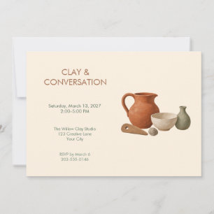 Invitation à l'atelier de poterie terreuse