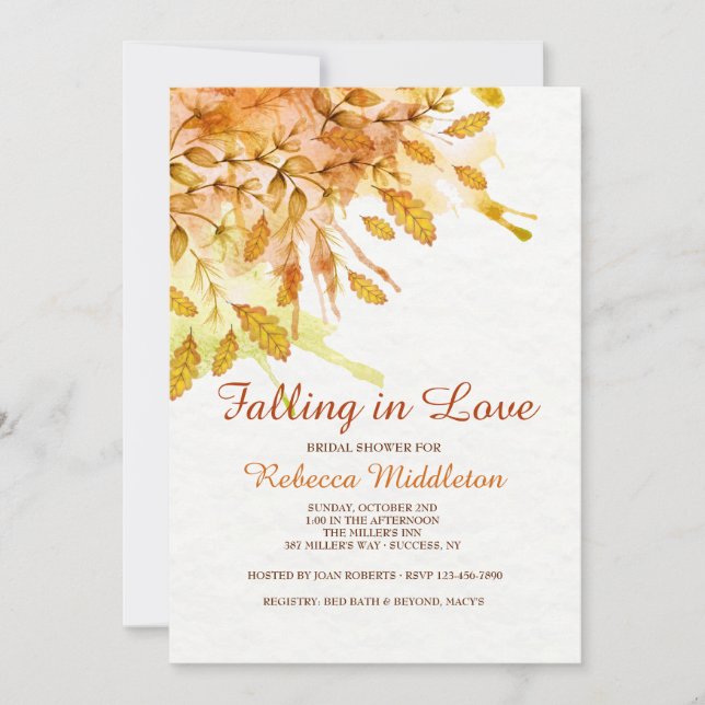 Invitation à l'automne de la Nouvelle-Angleterre (Devant)