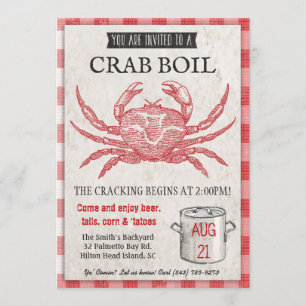 Invitation à l'ébullition de crabe de fruits de me