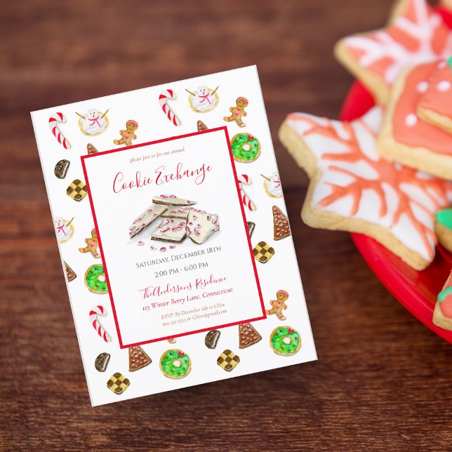 Invitation à l'échange de biscuits de Noël à l'aqu (Créateur téléchargé)