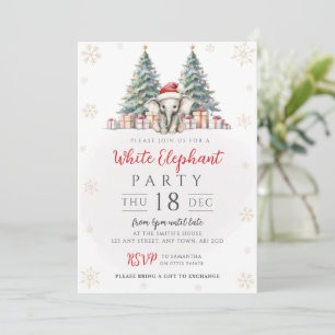 Invitation à l'échange de cadeaux White Elephant p