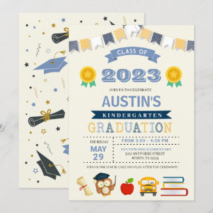 Invitation à l'école de maternelle pour enfants