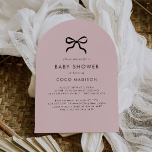 Invitation à l'élégante arche minimale de Baby sho