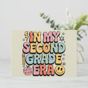 Invitation À l'époque de ma deuxième année d'école 2e année E