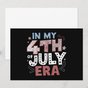 Invitation À l'ère de mon 4 juillet Usa patriotique américain