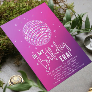 Invitation A L'Ère De Mon Anniversaire, Fête De L'Ère, Fête D