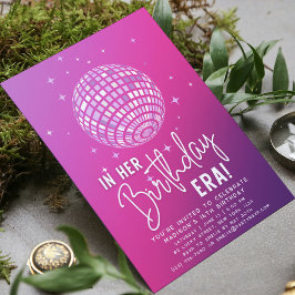 Invitation À l'ère de son anniversaire, fête de l'ère, fête d