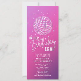 Invitation À l'ère de son anniversaire, fête de l'ère, fête d