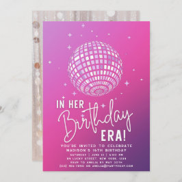 Invitation À l'ère de son anniversaire, fête de l'ère, fête d
