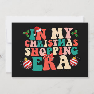 Invitation A l'ère du shopping de Noël Super vacances