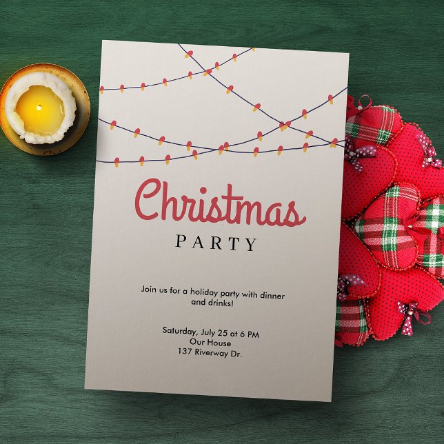 Invitation à l'événement de fête de Noël | Lumière (Créateur téléchargé)