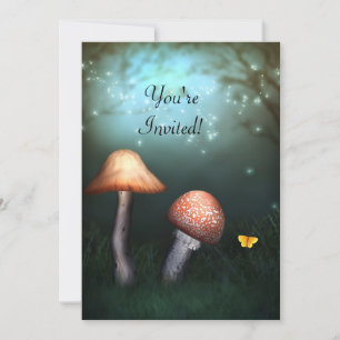 Invitation à l'événement du jardin de champignons 