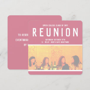 Invitation à l'événement pour femmes en rose et ja