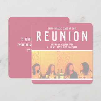 Invitation à l'événement pour femmes en rose et ja