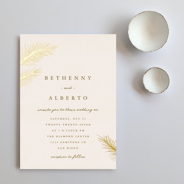 Invitation à l'huile de pin d'or (Créateur téléchargé)