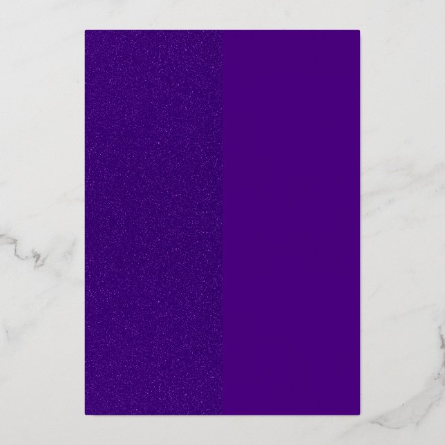 Invitation à l'huile violette fractionnée vertical (Recto)