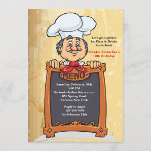 Invitation À l'invitation de menu