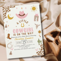 A Little Cowgirl Is on The Way Cute Baby Shower