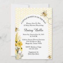 A little Honey Is On The Way Baby Shower