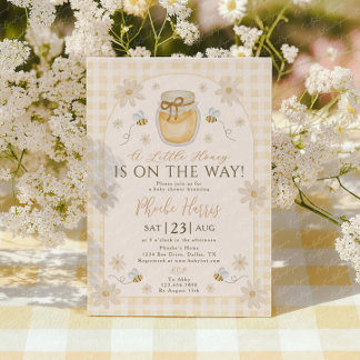 Invitation A Little Honey is on the Way Baby Shower Invitatio