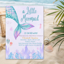 a Little Mermaid is on her way Girl Baby Shower