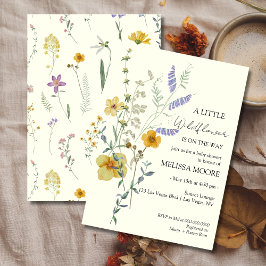 Invitation A Little Wildflower Baby Shower