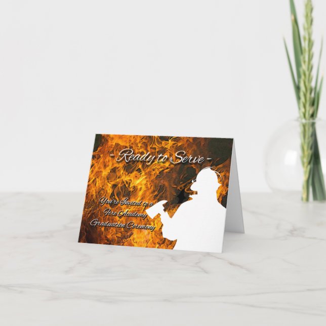 Invitation à l'obtention du diplôme de l'Académie  (Devant)