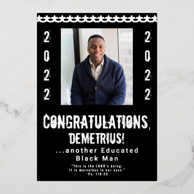 Invitation à l'obtention du diplôme de l'Homme Noi (Recto)