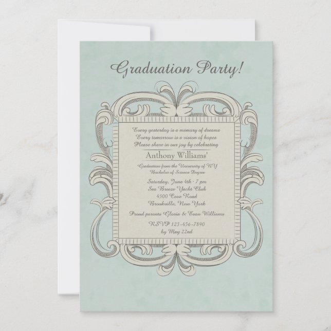 Invitation à l'obtention d'un diplôme de cadre sco (Devant)