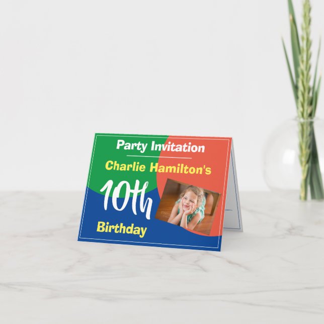 Invitation à l'occasion du 10e anniversaire avec p (Devant)