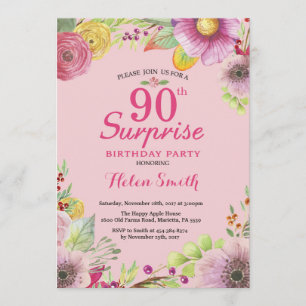 Invitation à l'occasion du 90e anniversaire de la