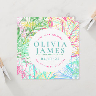 Invitation à l'occasion spéciale de Preppy Floral