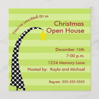 Invitation à l'Open House de Noël personnalisée